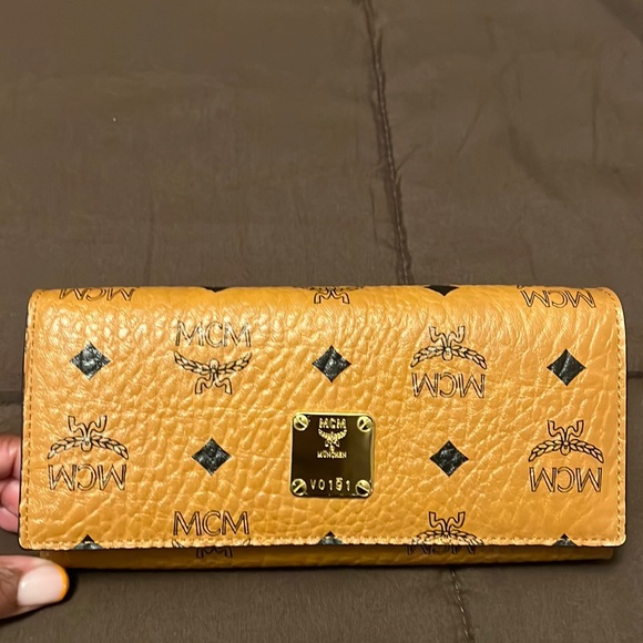 MCM Bags Mcm Wallet With Gold Hardware Poshmark